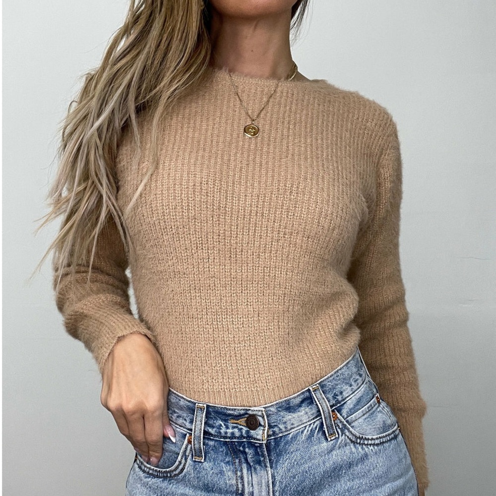 Zara - Brown Wool Blend Knit Sweater